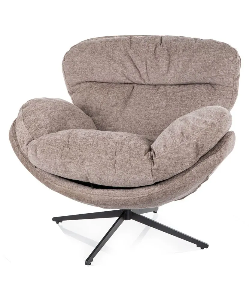 Fotel do salonu FLORENCE Raven ciemnobeżowy | MIRAT