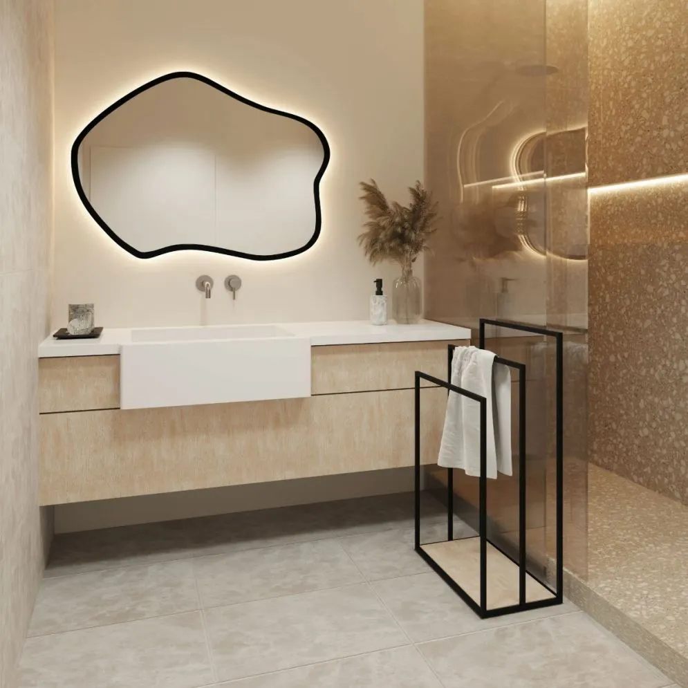 Wieszak na ręczniki JM-02 łazienkowy stojący | MIRAT. styl LOFT