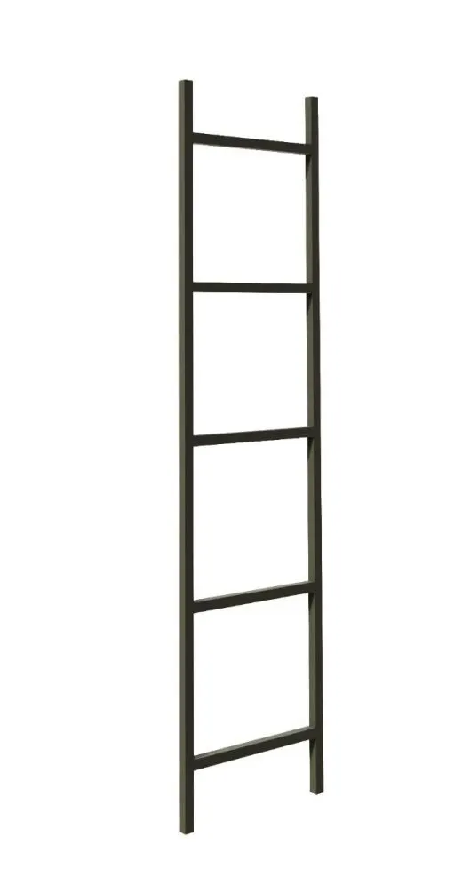 Wieszak na ręczniki KDM-01 czarny łazienkowy stojący drabinka | MIRAT. styl LOFT