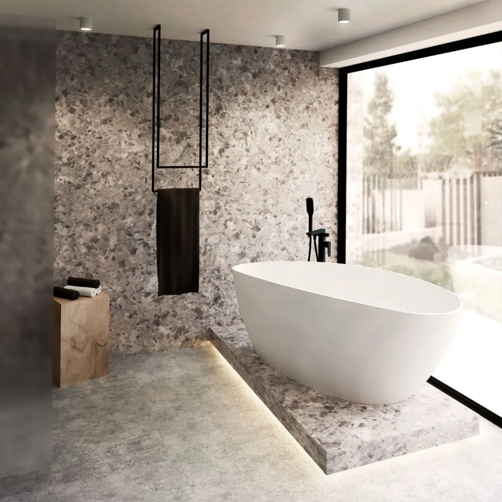 Wieszak na ręczniki WM-01 czarny metalowy wiszący | MIRAT. styl LOFT