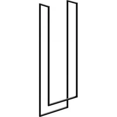 Wieszak na ręczniki WM-02 czarny metalowy wiszący | MIRAT. styl LOFT