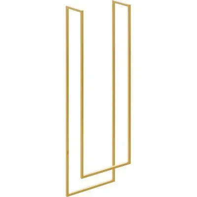 Wieszak na ręczniki WM-04 wiszący złoty do łazienki | MIRAT. styl GLAMOUR