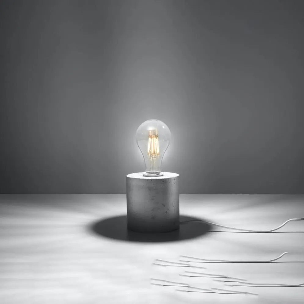 Lampa biurkowa SALGADO beton | sklep MIRAT  kolekcja salgado