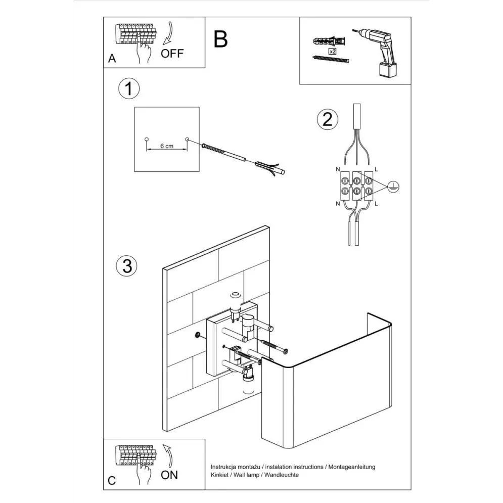 Kinkiet COPERTURA biały | sklep MIRAT  kolekcja copertura