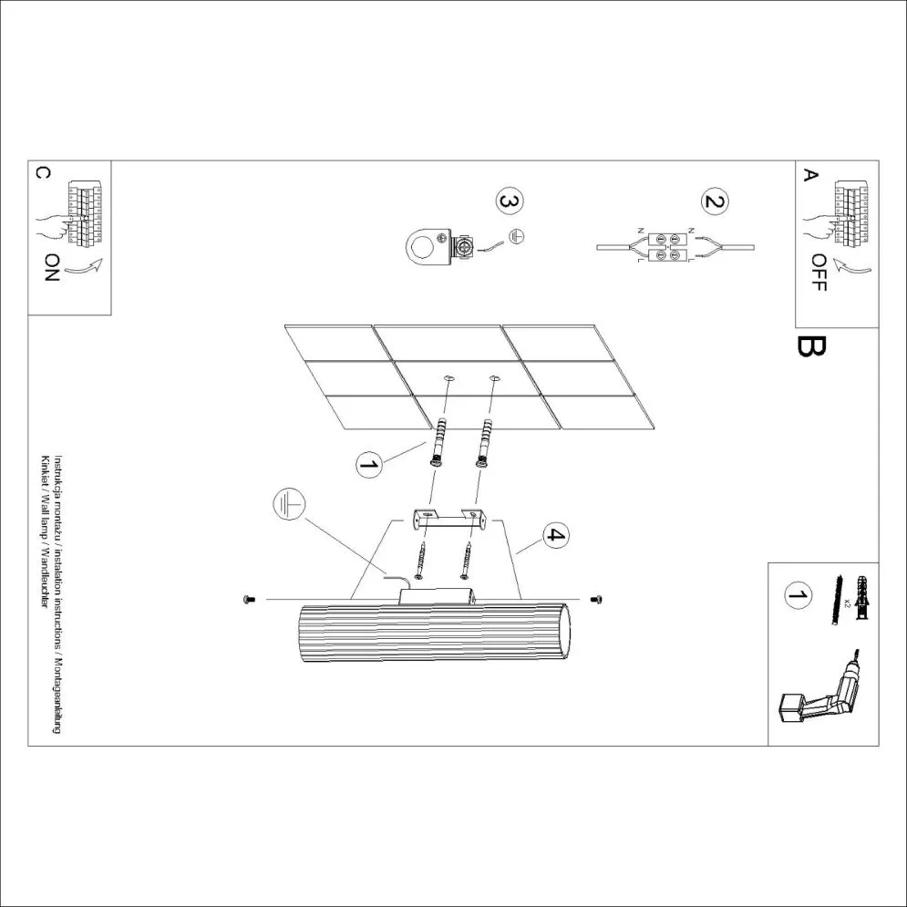 Kinkiet KARBON 30 biały | sklep MIRAT  kolekcja karbon