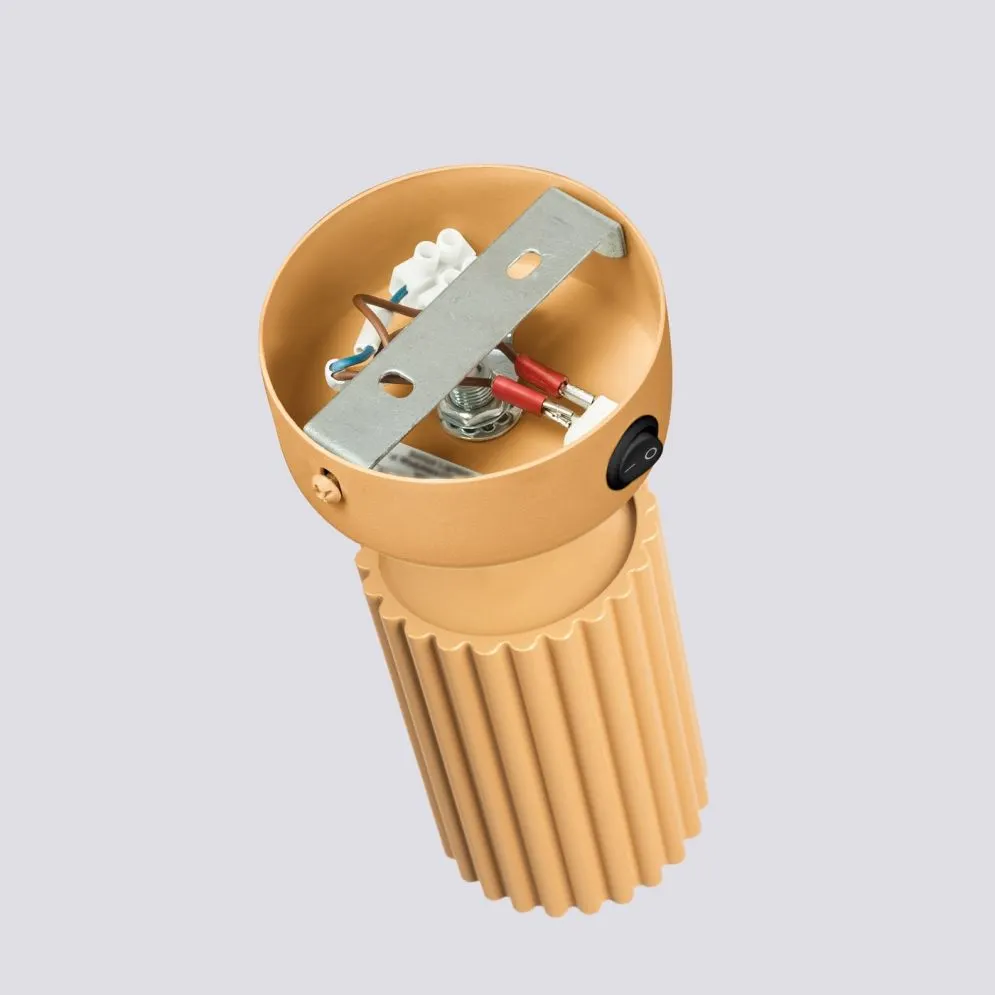 Kinkiet KARBON złoty z włącznikiem | sklep MIRAT kolekcja karbon