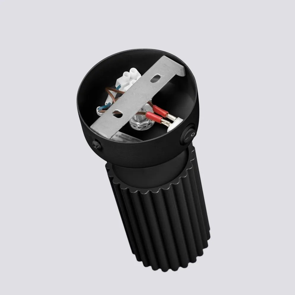 Kinkiet KARBON czarny z włącznikiem | sklep MIRAT  kolekcja karbon