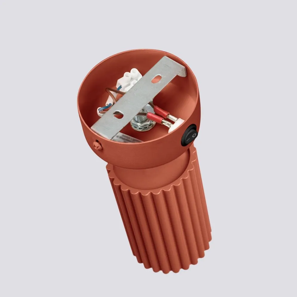 Kinkiet KARBON ochra czerwona z włącznikiem | sklep MIRAT kolekcja karbon