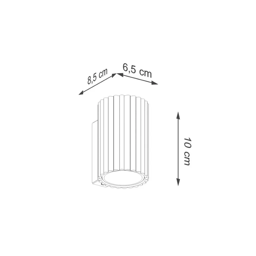 Kinkiet KARBON 10 ochra czerwona | sklep MIRAT kolekcja karbon