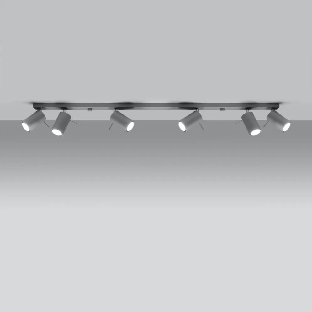 Plafon RING 6L szary | sklep MIRAT kolekcja ring