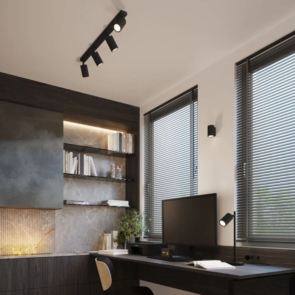 Lampa biurkowa KARBON czarna | sklep MIRAT  kolekcja karbon