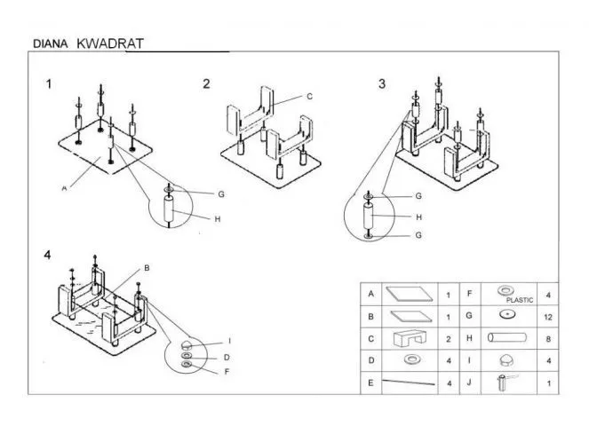 Ława DIANA H KWADRAT szklana z półką na nogach czarny połysk | MIRAT. w stylu kolekcja