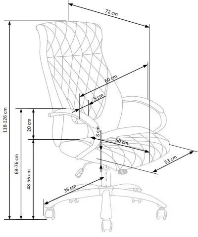 Fotel biurowy HILTON czekoladowy ekoskórzany | MIRAT. w stylu kolekcja