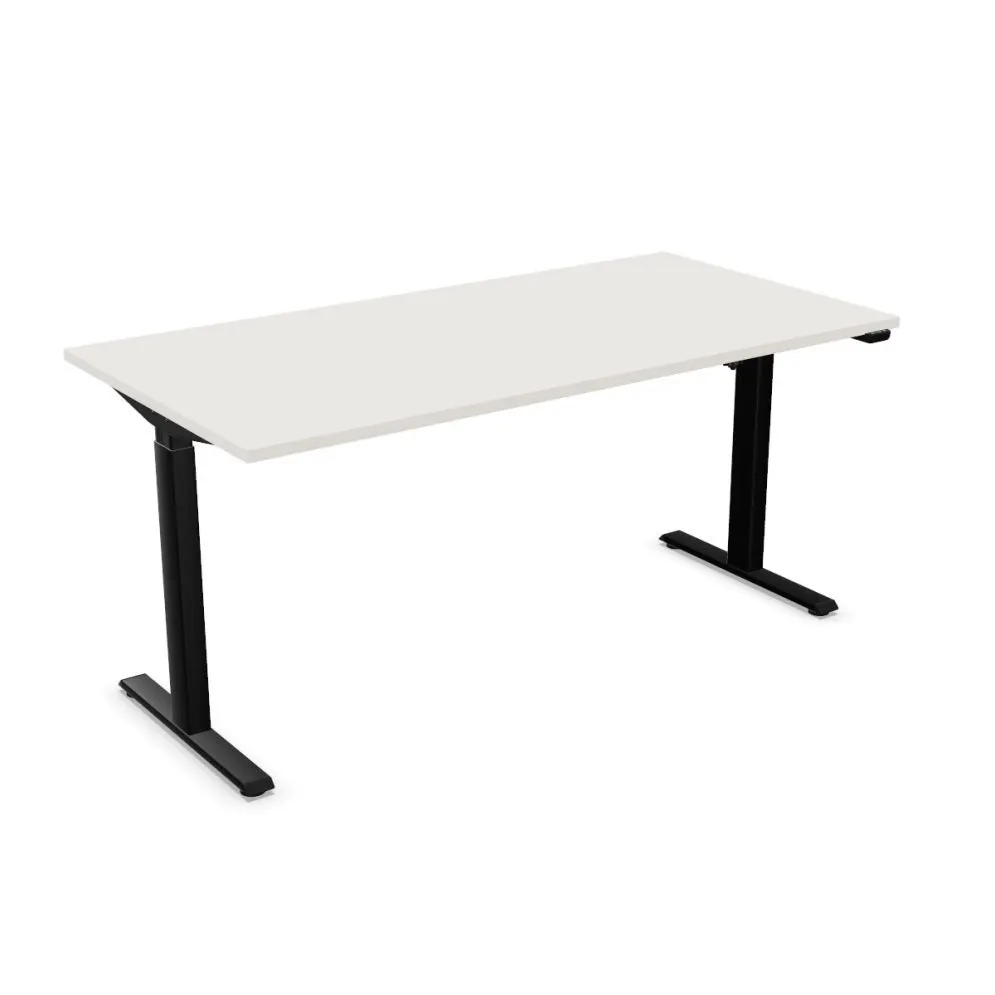 Biurko eCOMO 160x80cm platinum z regulacją nowoczesne I sklep meblowy MIRAT.