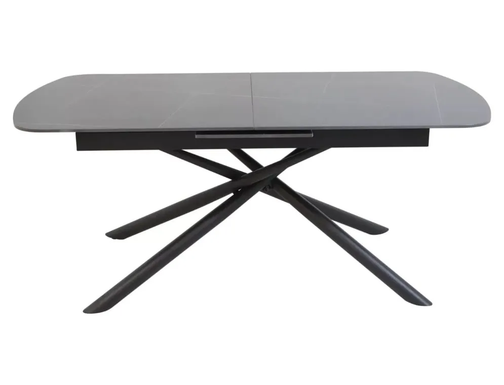 Duży stół ceramiczny Vector 180(220)x90 cm czarny | MIRAT styl LOFT