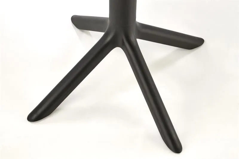 Stolik ogrodowy CALVO 60x60 czarny z tworzywa PVC okrągły I sklep meblowy MIRAT.