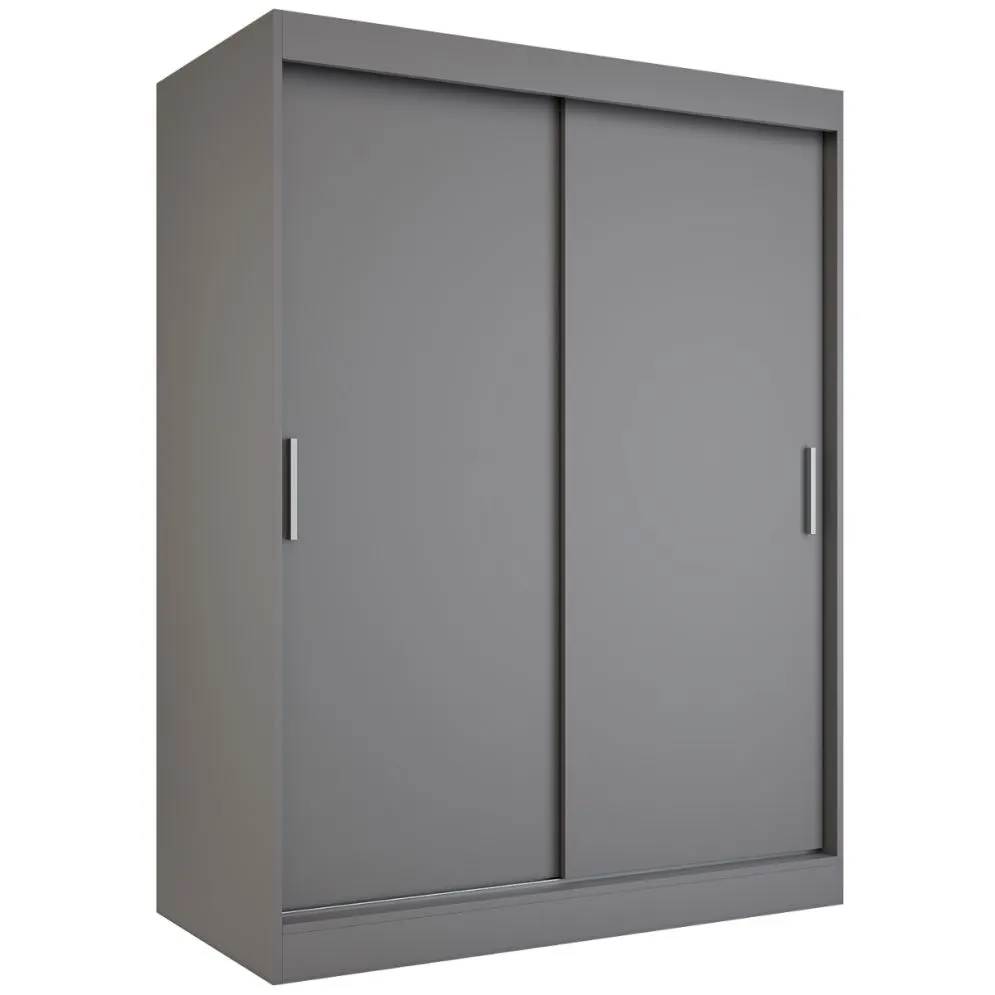 Szafa przesuwna MODUO COMFORT 150 antracyt gładka do sypialni | MIRAT. w stylu  kolekcja MODUO COMFORT