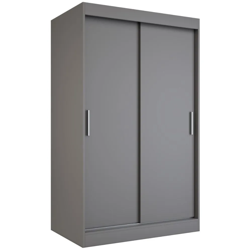 Szafa przesuwna MODUO COMFORT 120 antracyt gładka do sypialni | MIRAT. w stylu  kolekcja MODUO COMFORT