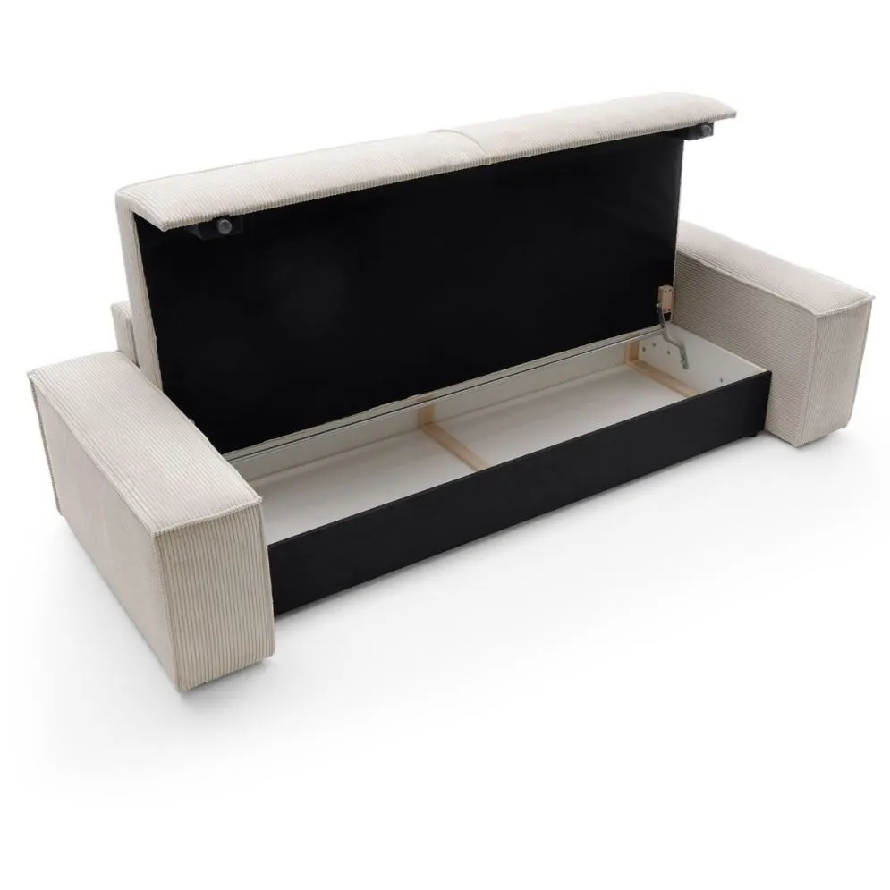 Sofa rozkładana FELICIA kremowa sztruksowa I sklep meblowy MIRAT.  kolekcja FELICIA