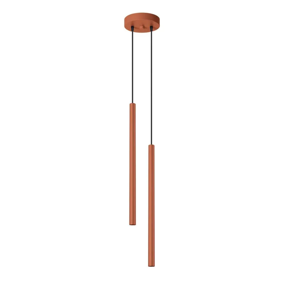 Lampa wisząca PASTELO 2 ochra czerwona | sklep MIRAT  kolekcja pastelo