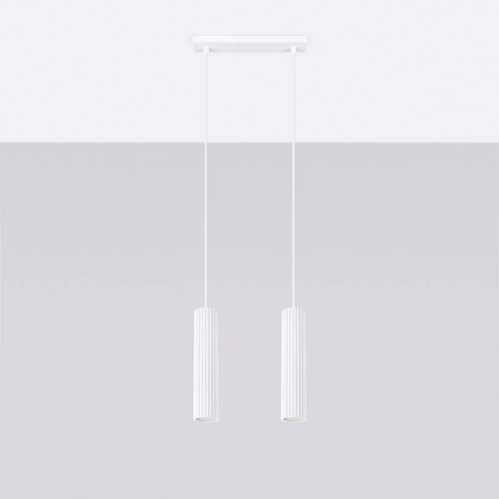 Lampa wisząca KARBON 2 biały | sklep MIRAT  kolekcja karbon