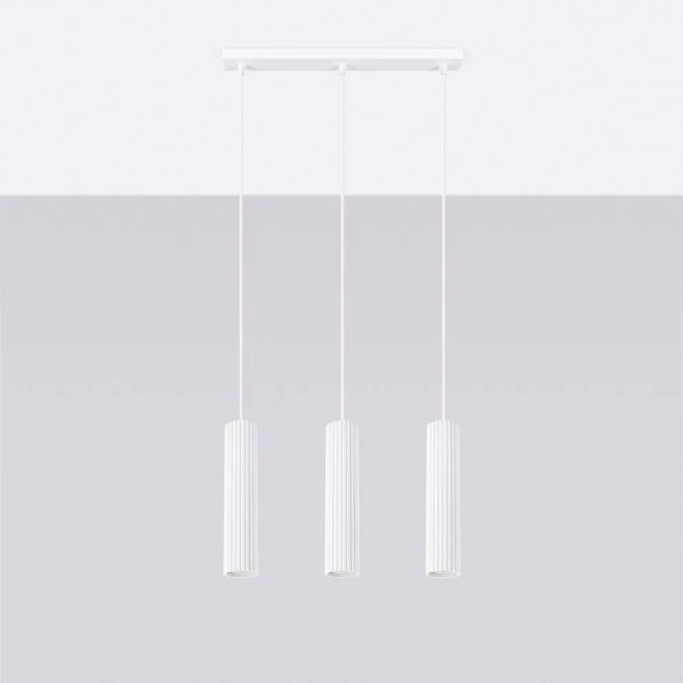 Lampa wisząca KARBON 3L biały | sklep MIRAT kolekcja karbon