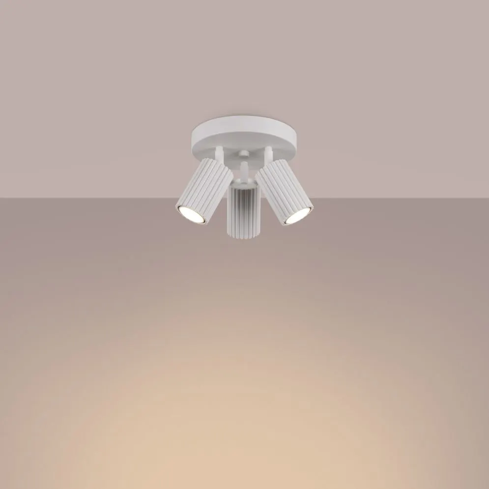 Plafon KARBON 3P biały | sklep MIRAT  kolekcja karbon