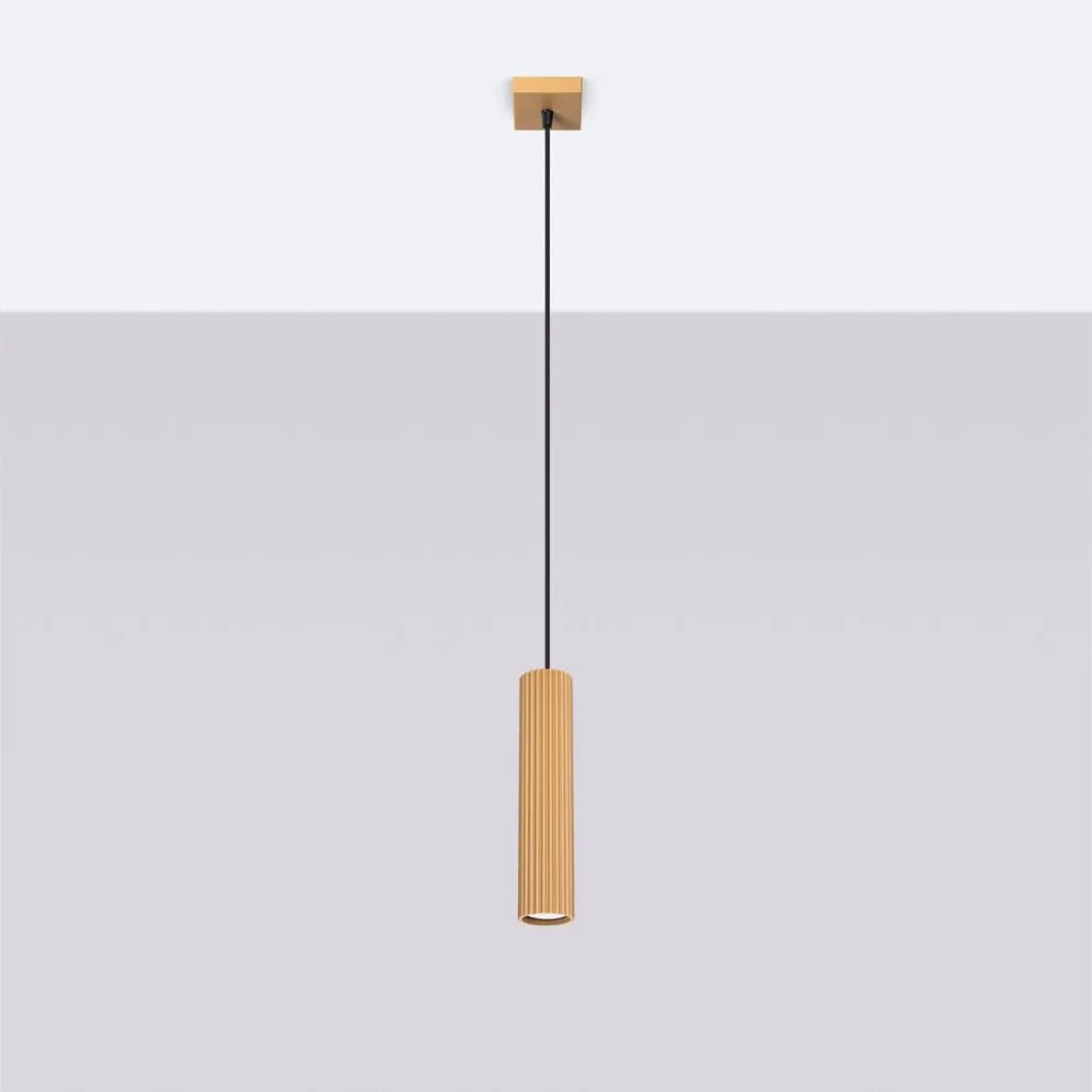 Lampa wisząca KARBON 1 złoty | sklep MIRAT  kolekcja karbon