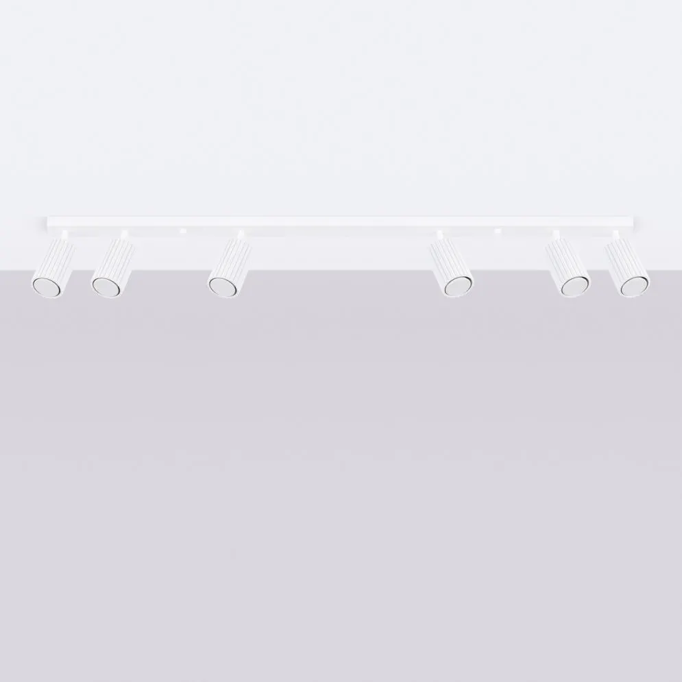 Plafon KARBON 6L biały | sklep MIRAT  kolekcja karbon