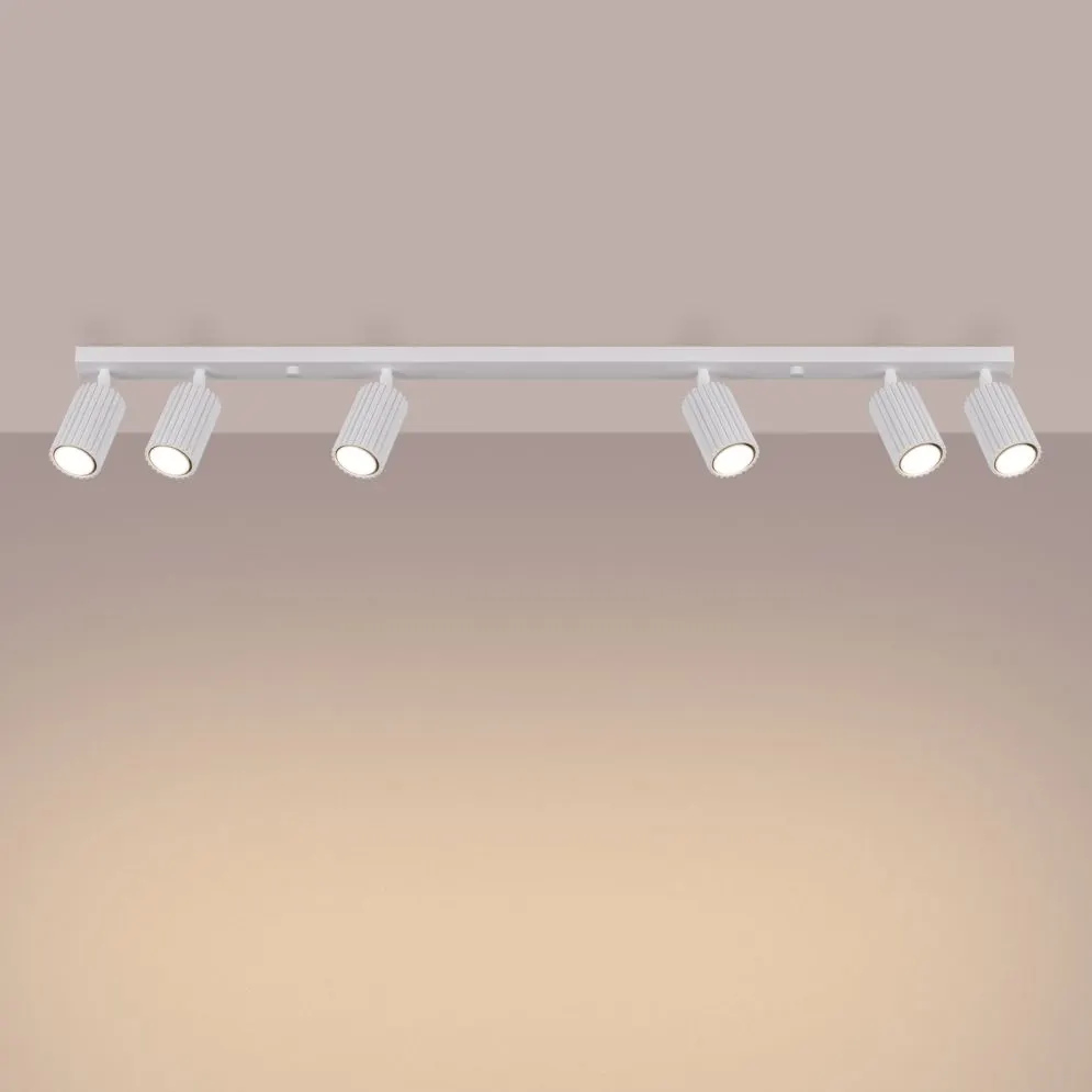 Plafon KARBON 6L biały | sklep MIRAT  kolekcja karbon