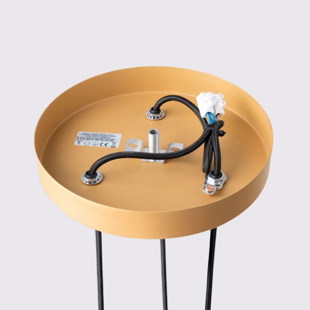 Lampa wisząca KARBON 3P złoty | sklep MIRAT kolekcja karbon