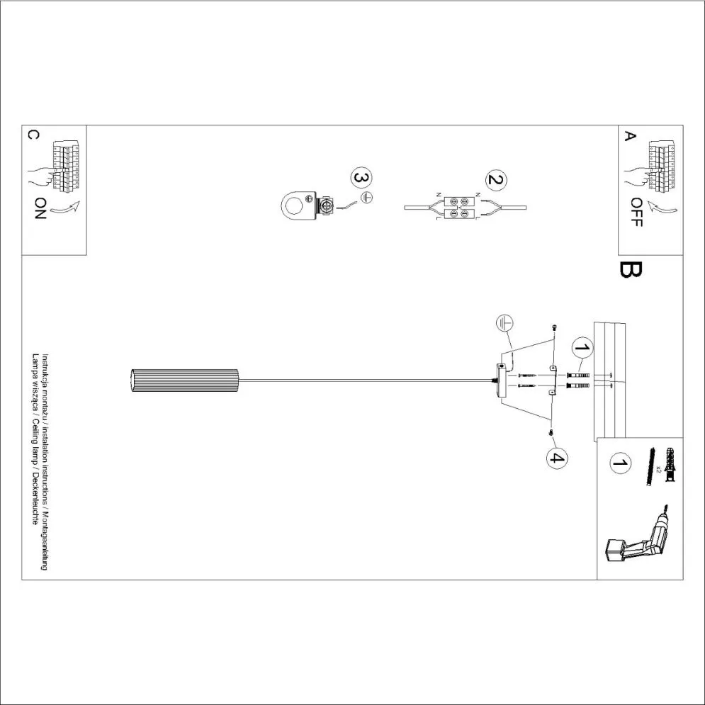 Lampa wisząca KARBON 1 czarny | sklep MIRAT kolekcja karbon