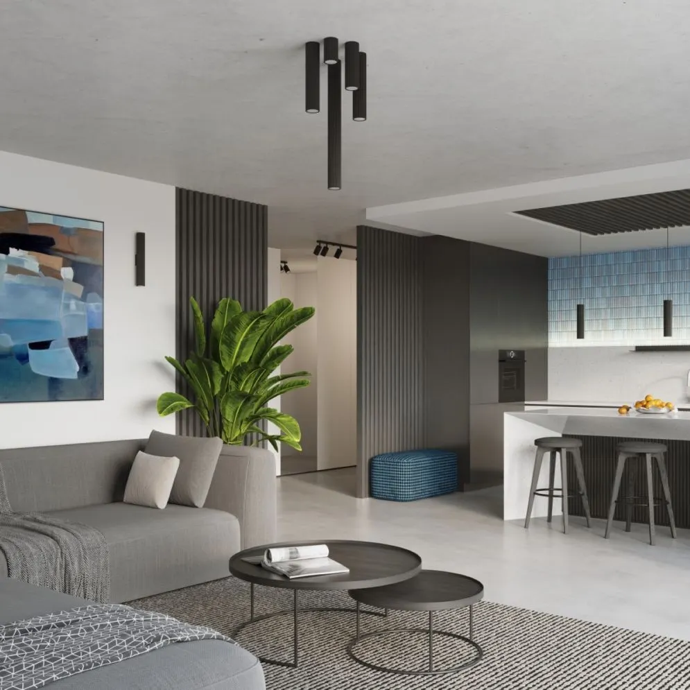 Lampa wisząca KARBON 1 czarny | sklep MIRAT kolekcja karbon