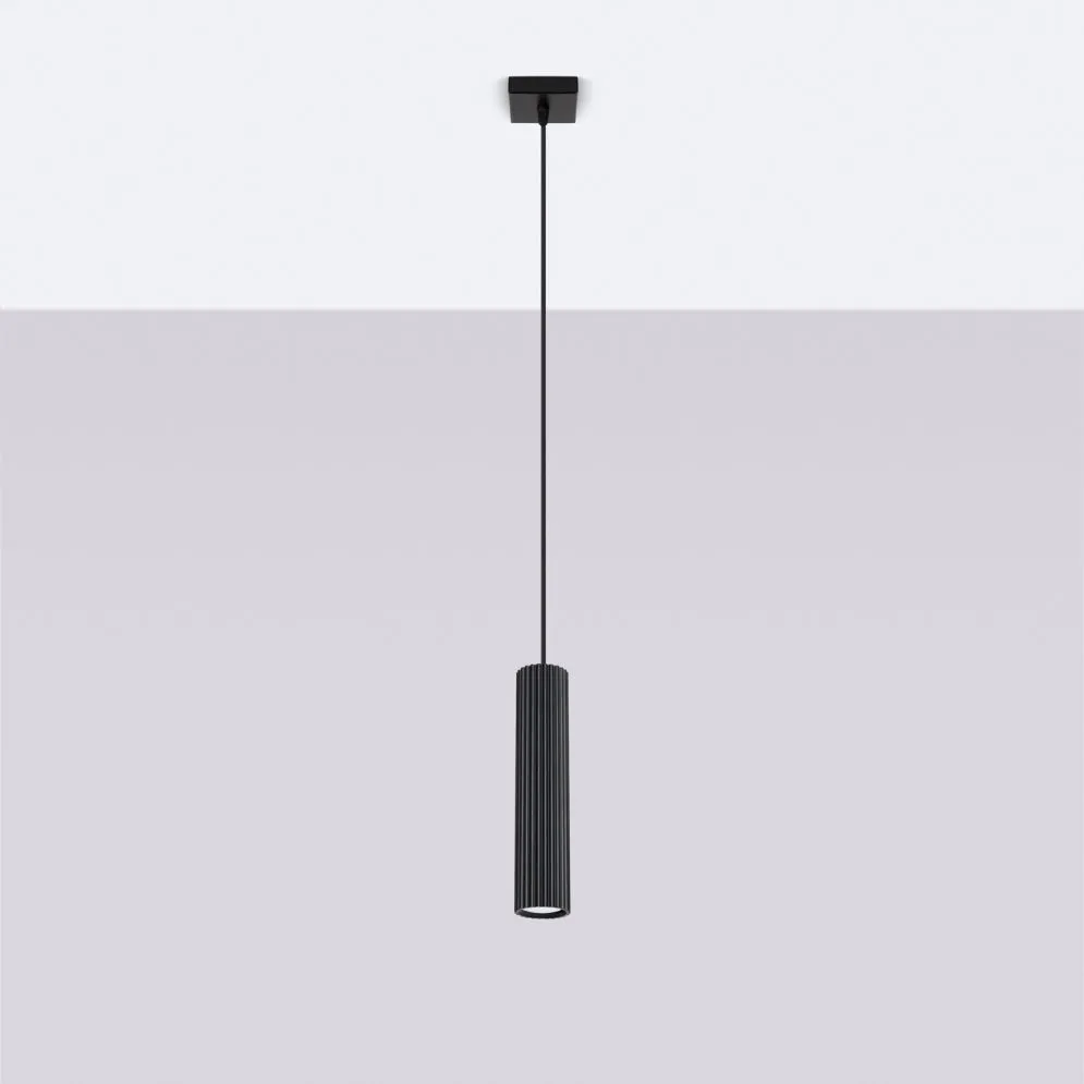 Lampa wisząca KARBON 1 czarny | sklep MIRAT kolekcja karbon