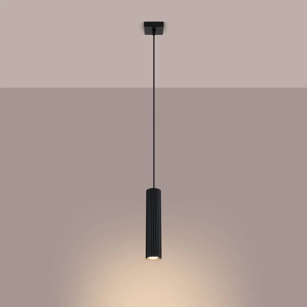 Lampa wisząca KARBON 1 czarny | sklep MIRAT kolekcja karbon