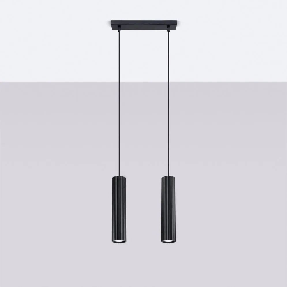 Lampa wisząca KARBON 2 czarny | sklep MIRAT  kolekcja karbon