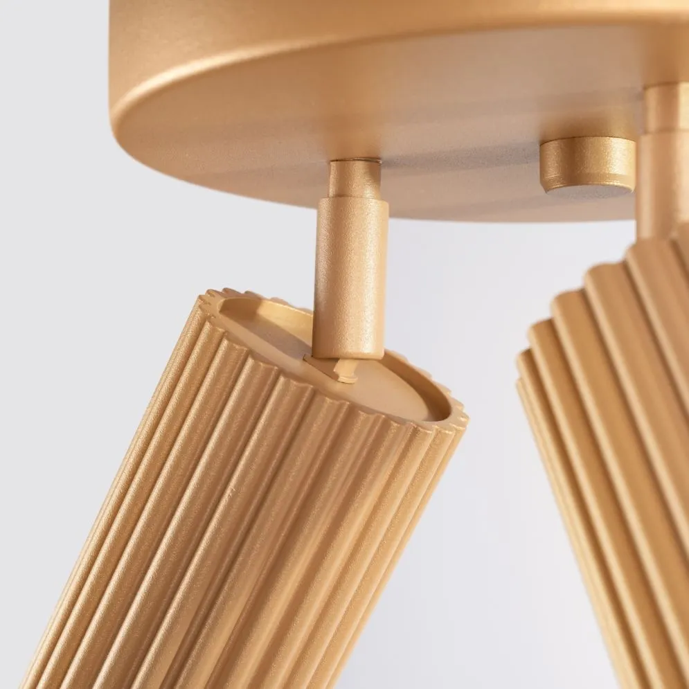 Plafon KARBON 3P złoty | sklep MIRAT  kolekcja karbon