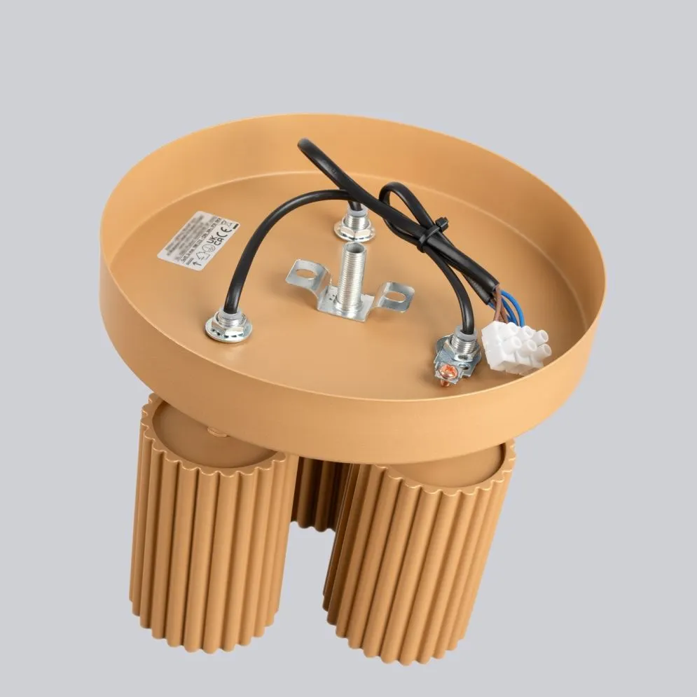 Plafon KARBON 3P złoty | sklep MIRAT  kolekcja karbon