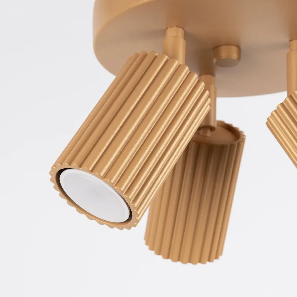 Plafon KARBON 3P złoty | sklep MIRAT  kolekcja karbon