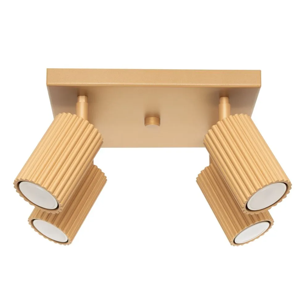 Plafon KARBON 4 złoty | sklep MIRAT kolekcja karbon