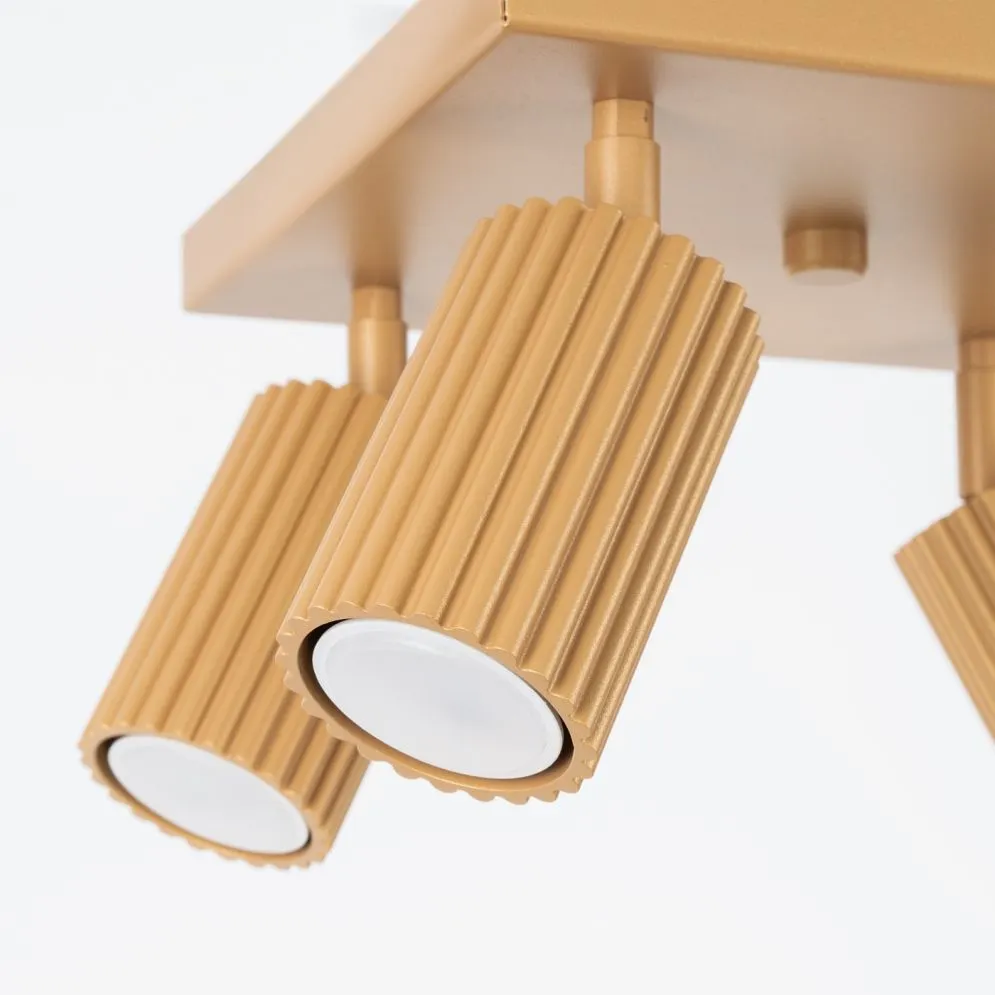 Plafon KARBON 4 złoty | sklep MIRAT kolekcja karbon