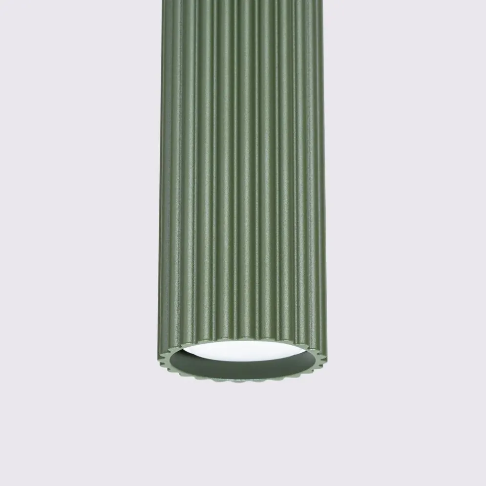 Lampa wisząca KARBON 1 zielony oliwkowy | sklep MIRAT kolekcja karbon