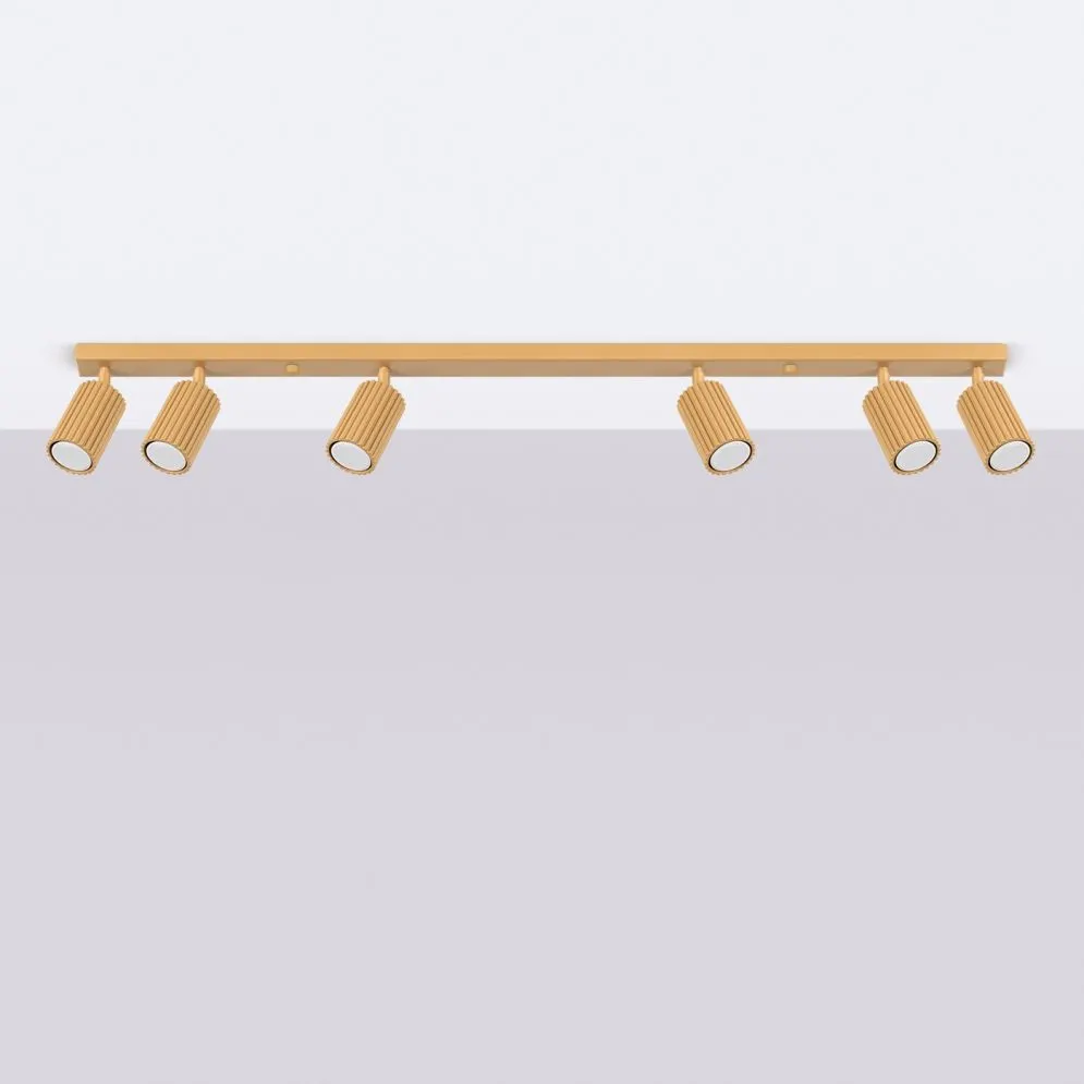 Plafon KARBON 6L złoty | sklep MIRAT  kolekcja karbon