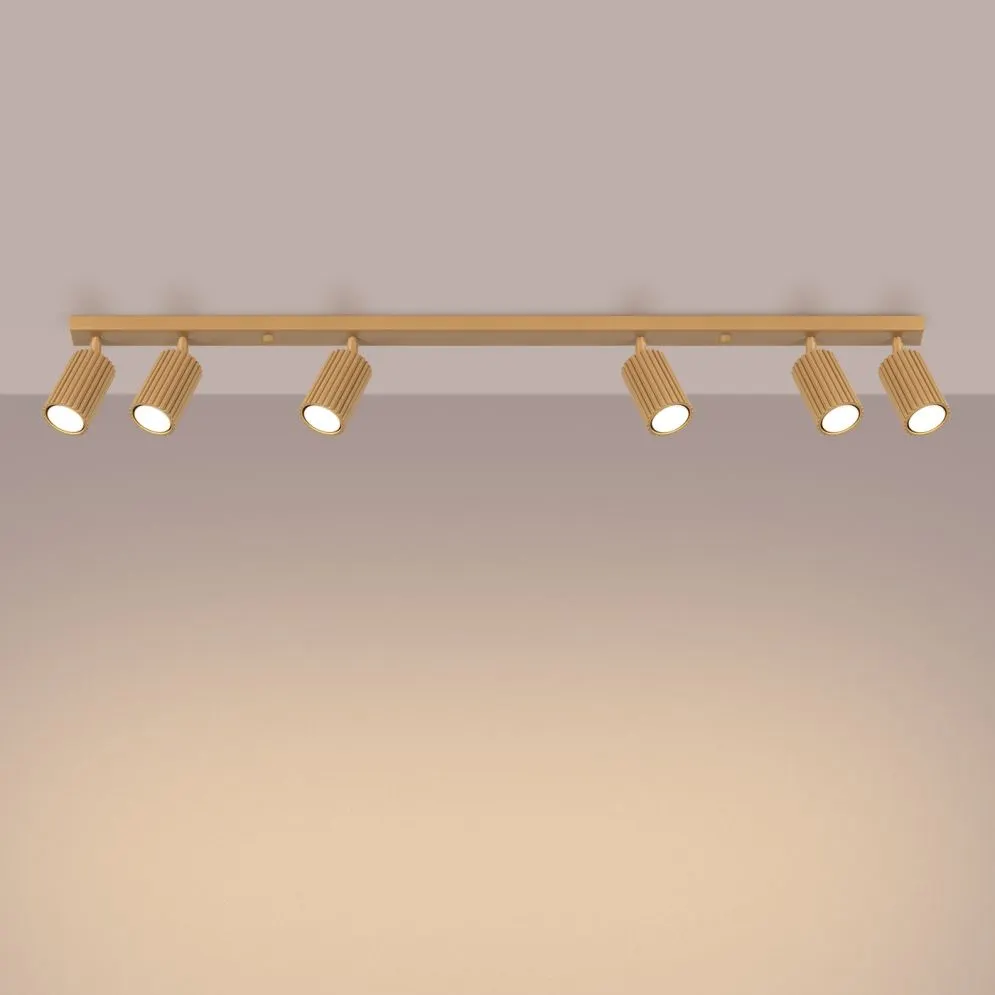 Plafon KARBON 6L złoty | sklep MIRAT  kolekcja karbon