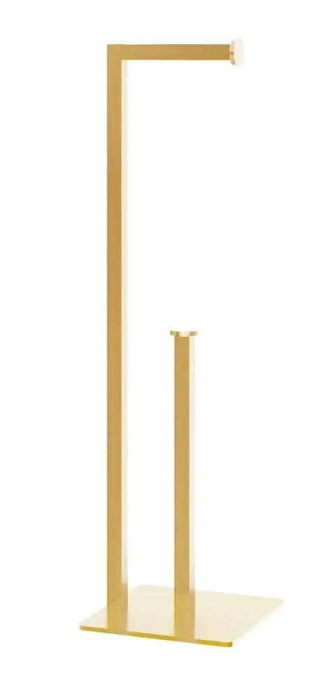 Stojak na papier NITIN PLUS złoty metalowy łazienkowy | MIRAT. w stylu LOFT kolekcja