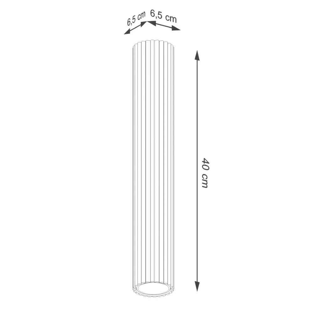 Plafon KARBON 40 czarny | sklep MIRAT kolekcja karbon