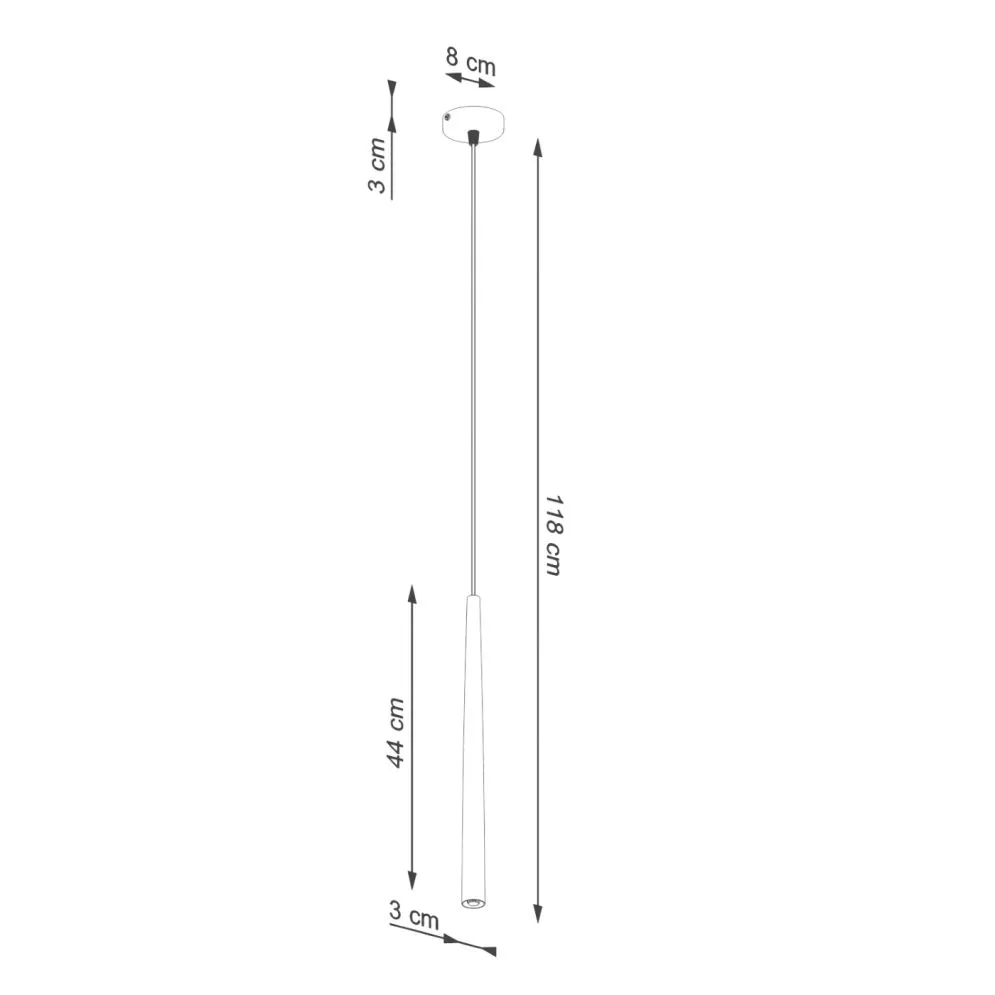 Lampa wisząca BLISS 1 czarna | sklep MIRAT  kolekcja bliss