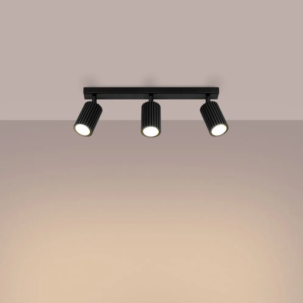 Plafon KARBON 3L czarny | sklep MIRAT  kolekcja karbon