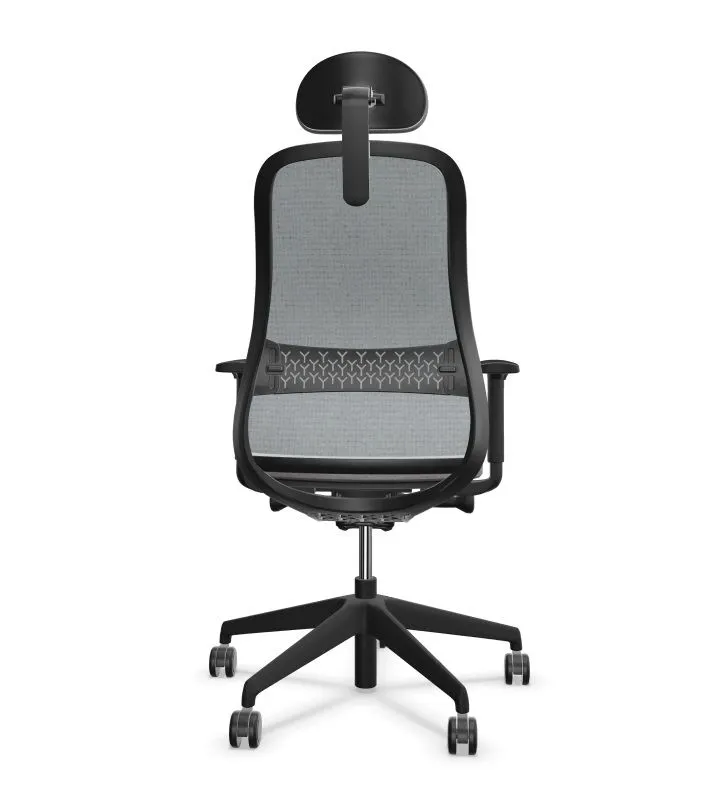 Fotel biurowy SOULY ERA MT60123/CSE13 szary z zagłówkiem I sklep meblowy MIRAT.