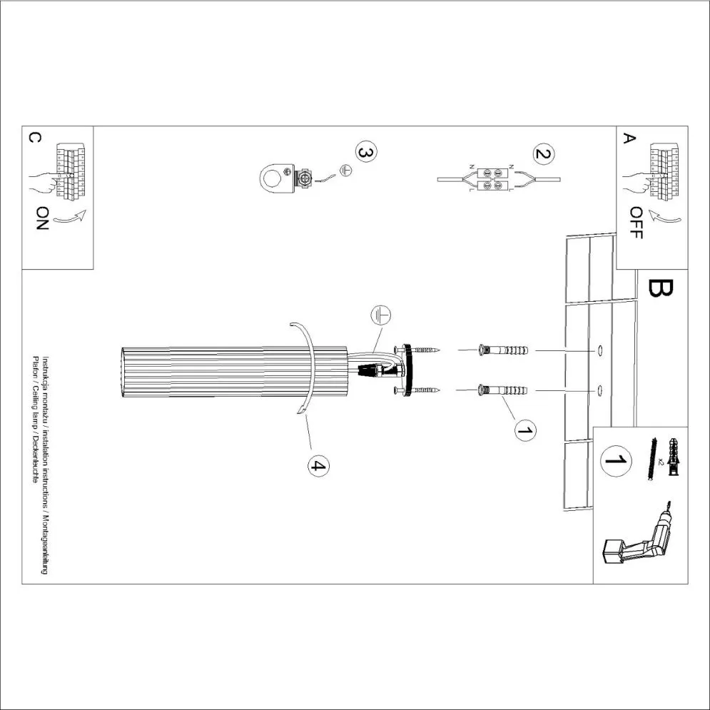 Plafon KARBON 40 zielony oliwkowy | sklep MIRAT  kolekcja karbon